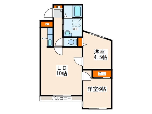 宮ケ丘館の物件間取画像